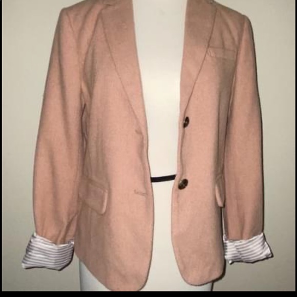 GAP Blush Blazer Jacket with elbow patches Size 2 - Picture 2 of 8